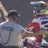 Eli Tomac musste das Qualifying von Tampa mit Schmerzen beenden