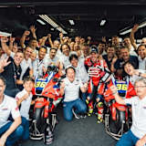 Die Honda-Werksmannschaft nach dem Saisonfinale