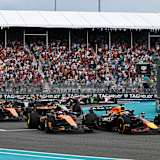 Beim Sprint von Miami