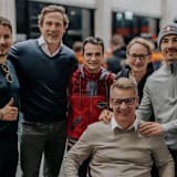 Lorenzo, Vinales und Pedrosa mit Gottfried Neumeister und Pit Beirer 