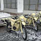 IZH Enduro: Wahlweise mit Anhänger, der mit 200 kg beladen werden kann