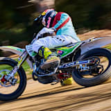 Offroad-Künstler Diogo Moreira beim Flat-Track-Training