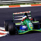 Michael Schumacher 1991 in Belgien mit dem Jordan-Rennwagen