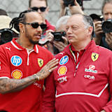 Lewis Hamilton und Ferrari-Teamchef Fred Vasseur 