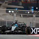 George Russell in Abu Dhabi