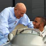 Sir Stirling Moss mit Lewis Hamilton
