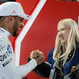 Lewis Hamilton in Miami mit der Sängerin Rosé