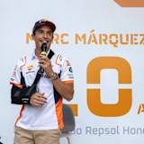 Marc Márquez am Mittwoch auf dem Campus von Repsol