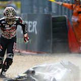 Mit Johann Zarco stürzte im Moto2-Rennen der große Hoffnungsträger Frankreichs