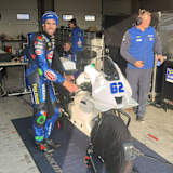 Stefano Manzi mit der neuen Yamaha R9 in Cremona