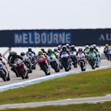So viele Bikes sehen wir 2014 nicht in der Supersport-WM