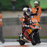 Can Öncü bei seinem Sieg in Valencia 2018