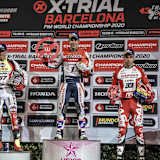 Das Barcelona-Podium: Adam Raga, Toni Bou und Jorge Casales (v.l.)