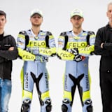 Luca Gresini (links) bestätigte Alessio Finello und Matteo Ferrari