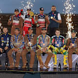 Schweden, Polen und Australien (v.l.) schafften es aufs Podium