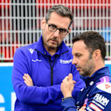 Yamaha-Sportchef Paolo Pavesio mit Pramac-Teammanager Gino Borsoi