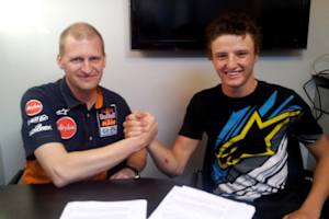 Teamchef Aki Ajo und Neuzugang Jack Miller