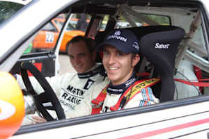 Timo Bernhard in seinem Rallye-Golf