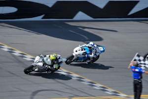 Der Daytona-200-Zieleinlauf