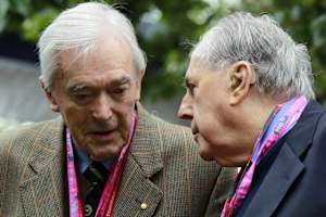 Tony Gaze 2011 mit Sir Jack Brabham