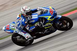 Noriyuki Haga testete die Suzuki GSX-R600 in Sepang