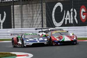 Favoriten für die 6h in Shanghai: Ford GT (li.), Ferrari 488 GTE Evo und Porsche 911 RSR (hinten)