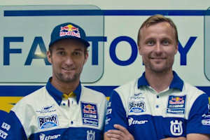 Max Nagl und Teammanager Antti Pyrhönen 