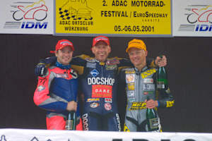 Das 250er-Podium 2001