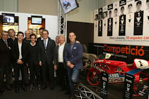 Die Ausstellung «Catalunya Moto» wurde von Angel Nieto, Pol Espargaró, Maverick Viñales, Sito Pons und Toni Elias eröffnet