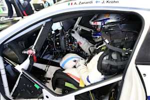 Alessandro Zanardi im Cockpit des BMW M8 GTE