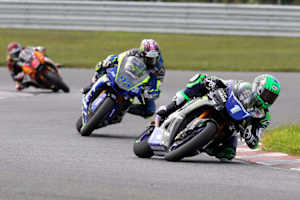 Cameron Beaubier (1), JD Beach (95) und Mathew Scholtz (11)