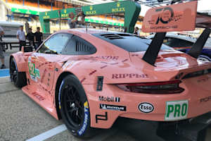 Erinnert an die rosa Sau von 1971: Der Porsche 911 RSR von Michael Christensen, Kévin Estre und Laurens Vanthoor