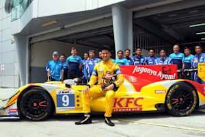 Der in gelb gehaltene Oreca um Pilot Sean Gelael und die Eurasia-Motorsport-Mannschaft