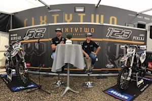 Klemen Gercar (links) und sein Schützling Jaka Peklaj