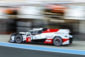 Bestzeit beim Le-Mans-Test für den Toyota TS050 Hybrid von Fernando Alonso, Sébastien Buemi und Kazuki Nakajima