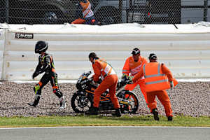 Im ersten Training riss Kappler die Kette seiner FTR-Honda