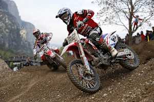 Klemen Gercar (vorne) ist ab Teutschenthal für 24MX Honda Racing unterwegs