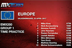 Mike Kras schaffte mit der Zweitakt-KTM die Pole-Position