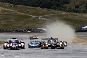 Nicht nur der siegreiche Ligier-Honda (re.) bot ordentlich Rennaction 