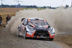 Marijan Griebel beim WRC-Debüt in Luxemburg