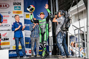 Erwan Nigon feiert Platz 2