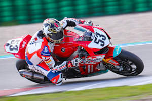 Alessandro Polita auf der Honda in Assen