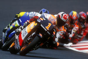 Alex Crivillé 2000 als 500-ccm-Weltmeister auf der Repsol-Honda