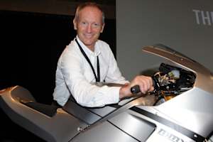 Christian Sarron bei der Vorstellung der Suter MMX 500 in der Schweiz