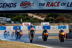 Kevin Schwatz gewann das dritte 500-ccm-Rennen in Jerez