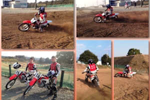 Kaito und Ren Toba beim Offroad-Training