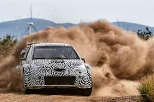 Der Toyota Yaris WRC beim Schottertets