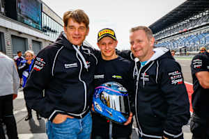 Team Weber Diener mit Evren Bischoff, Chris Stange und Emil Weber (v.li.)