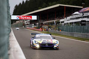 Einer der Mercedes-AMG GT3 von Black Falcon bei den 24h von Spa