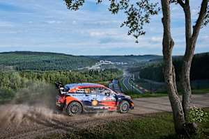 Heimsieger Thierry Neuville oberhalb von Spa Francorchamps